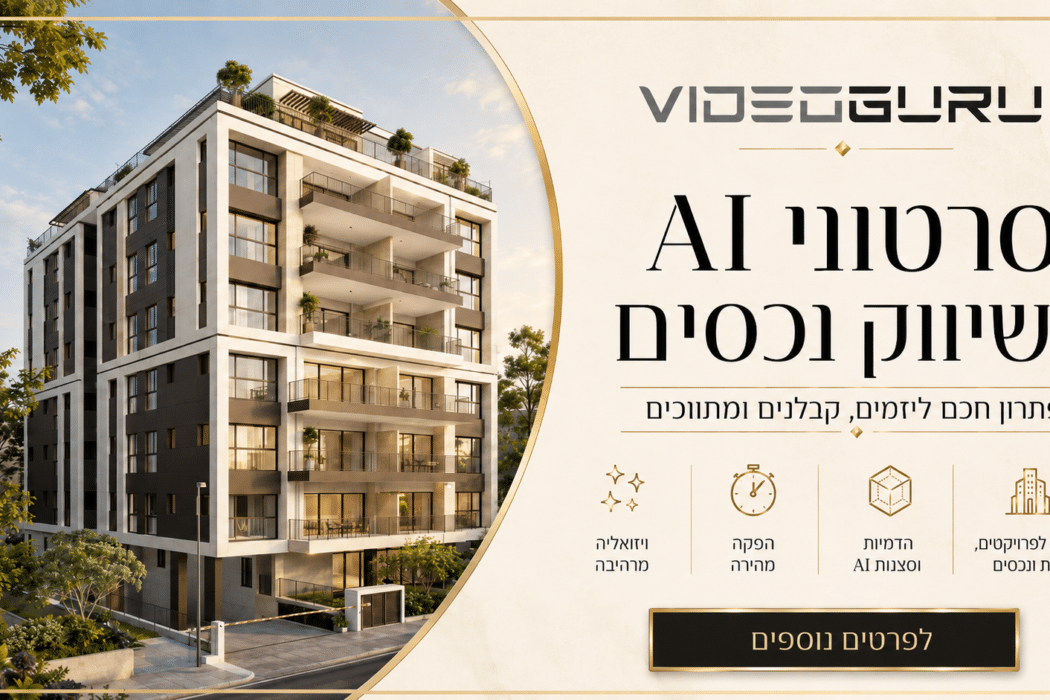 סרטוני AI לשיווק נכסים