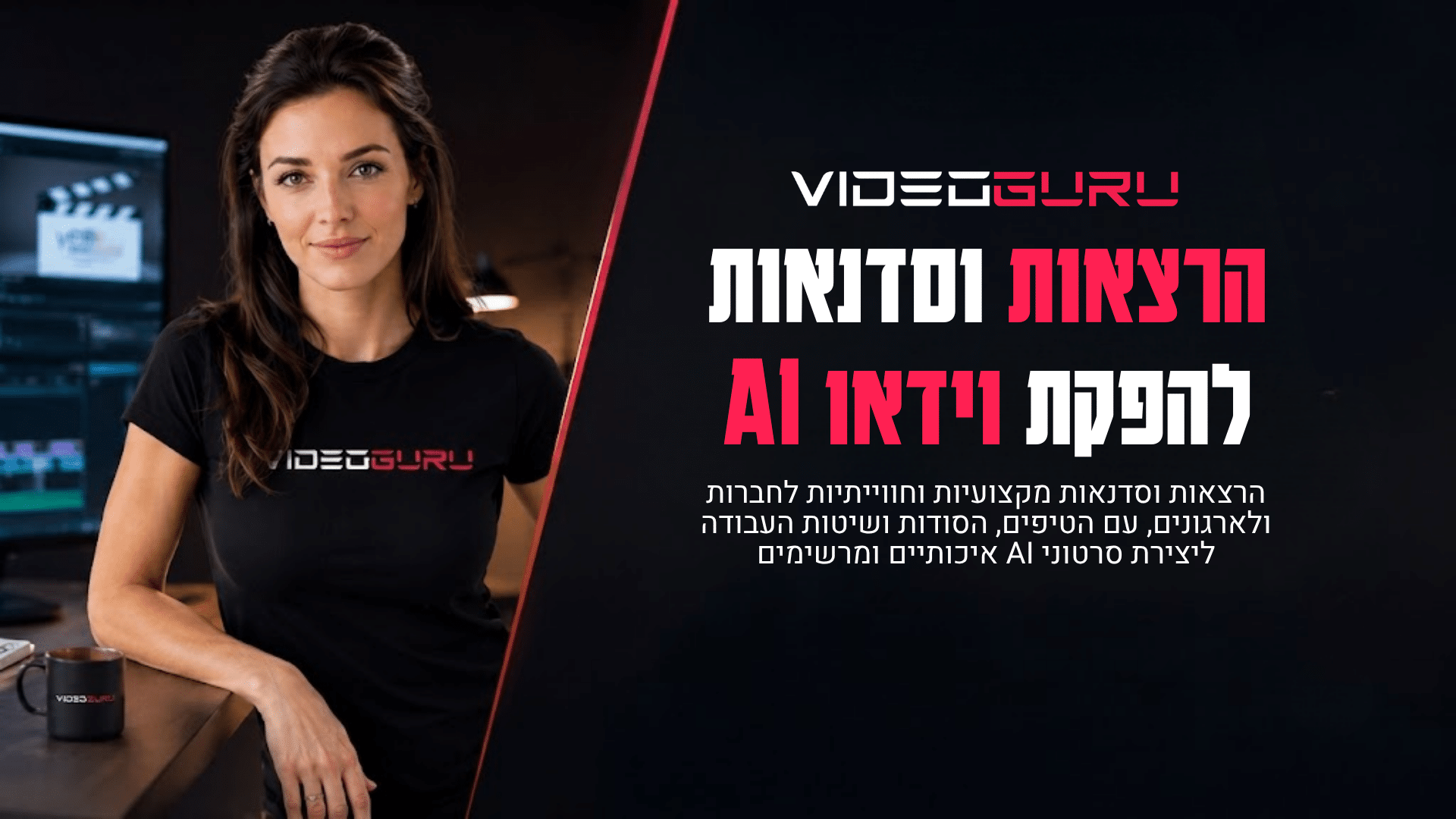 הרצאות וסדנאות להפקת וידאו באמצעות AI